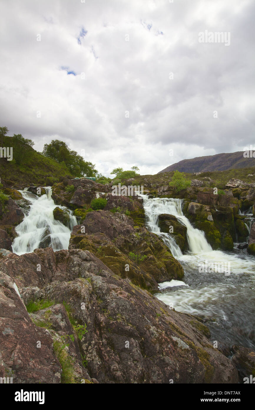 Falls Balgy, Torridon, Wester Ross, North West Highlands, Schottland. Stockfoto