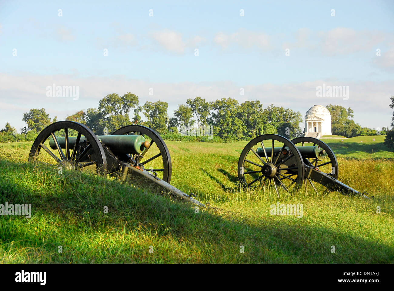 Feld-Kanonen auf Vicksburg National Military Park, Vicksburg, Mississippi Stockfoto