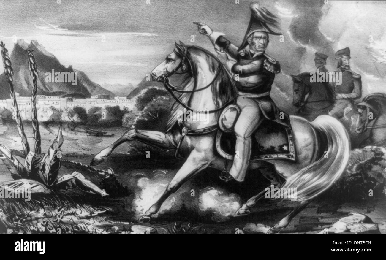 Major General Zachary Taylor vor Schlacht von Monterey: 20. September 1846 Stockfoto