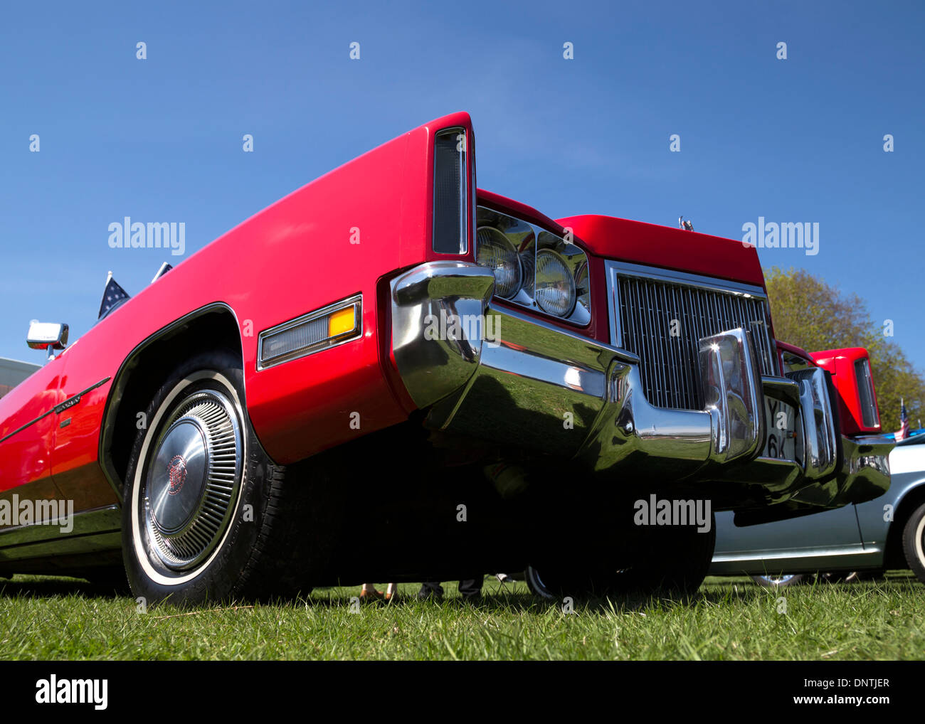 1972 Cadillac Eldorado Cabrio bei Gawsworth Hall Oldtimer-show Stockfoto