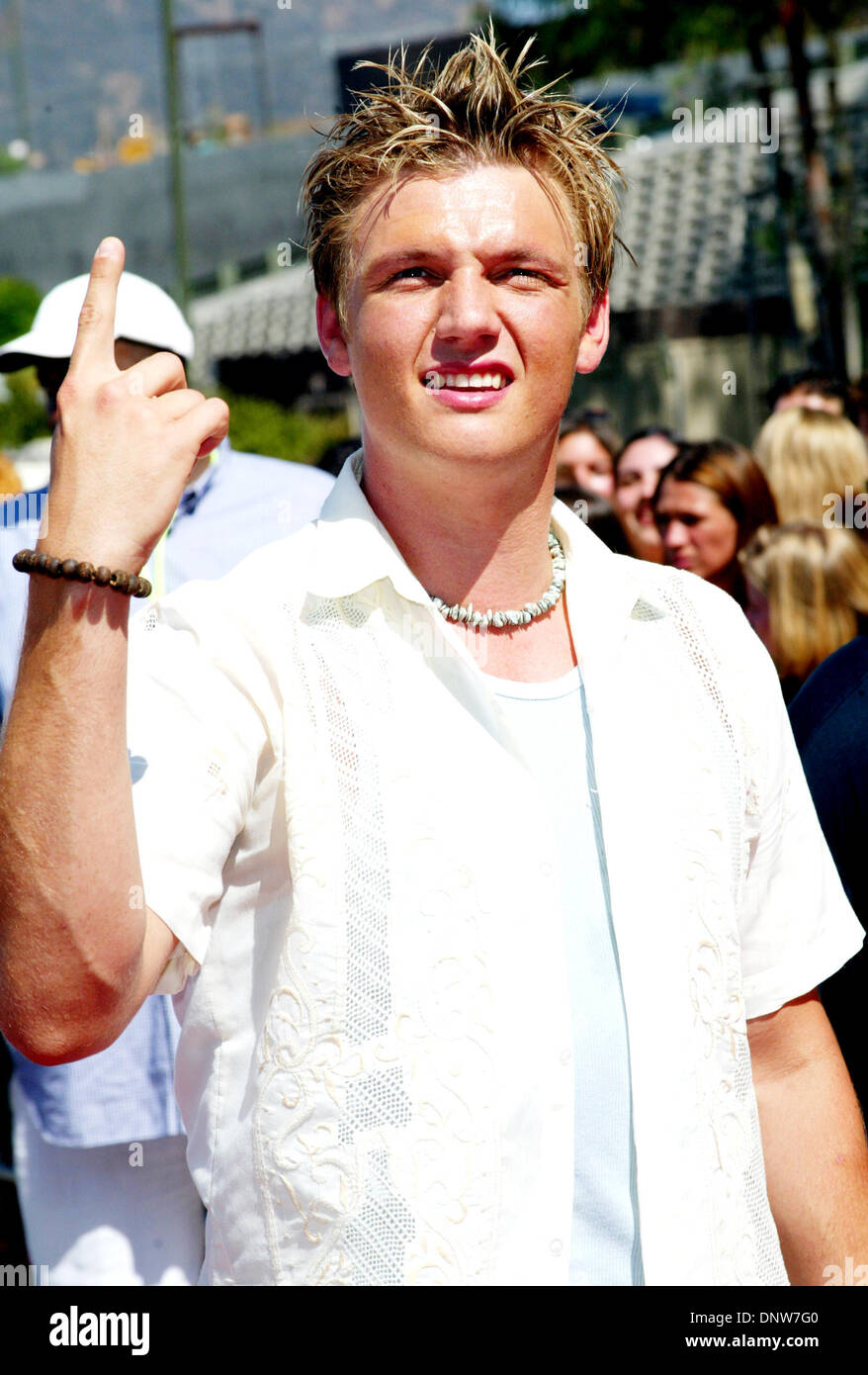 4. August 2002 - AWARDS K2109LOC NICK CARTER.2002 TEEN CHOICE. IM UNIVERSAL AMPHITHEATER. UNIVERSAL CITY, CA 04.08.02. LOCKWOOD / 2002 (Kredit-Bild: © Globe Photos/ZUMAPRESS.com) Stockfoto