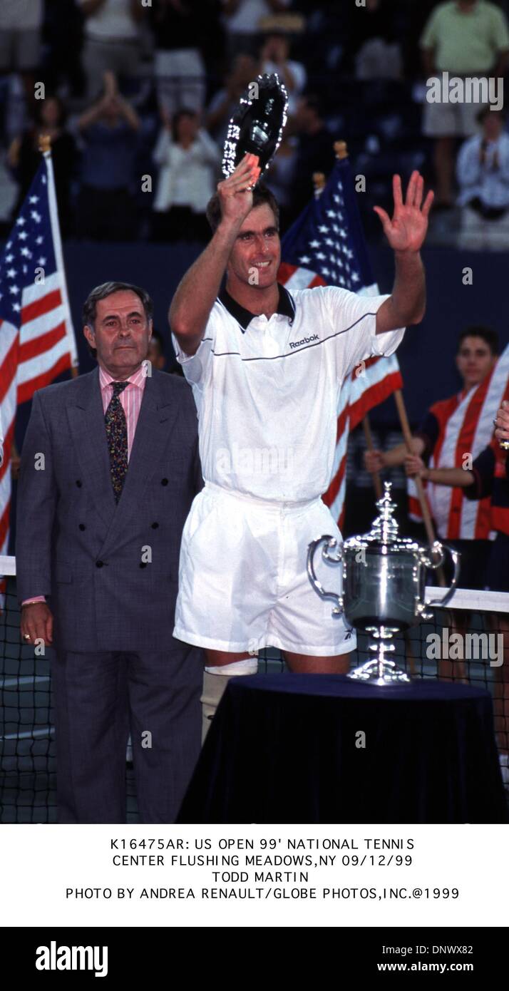 1. September 1999 - K16475AR: '' 99 US OPEN in FLUSHING MEADOWS, NY. 09/03/99.TODD MARTIN. ANDREA RENAULT / 1999 (Kredit-Bild: © Globe Photos/ZUMAPRESS.com) Stockfoto