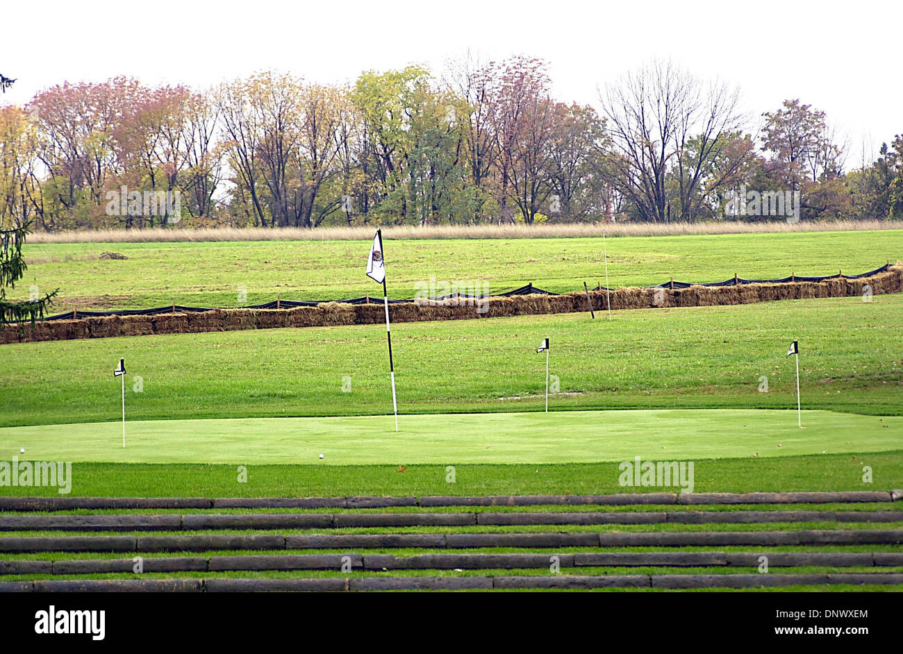 7. September 2000 - K26960JKRON SD1026. DONALD TRUMP GOLFPLATZ '' TRUMP NATIONAL GOLF COURSE'' NEULAND EINREITEN FEDERBALL, NEW JERSEY. JOHN KRONDES / 2002 (Kredit-Bild: © Globe Photos/ZUMAPRESS.com) Stockfoto