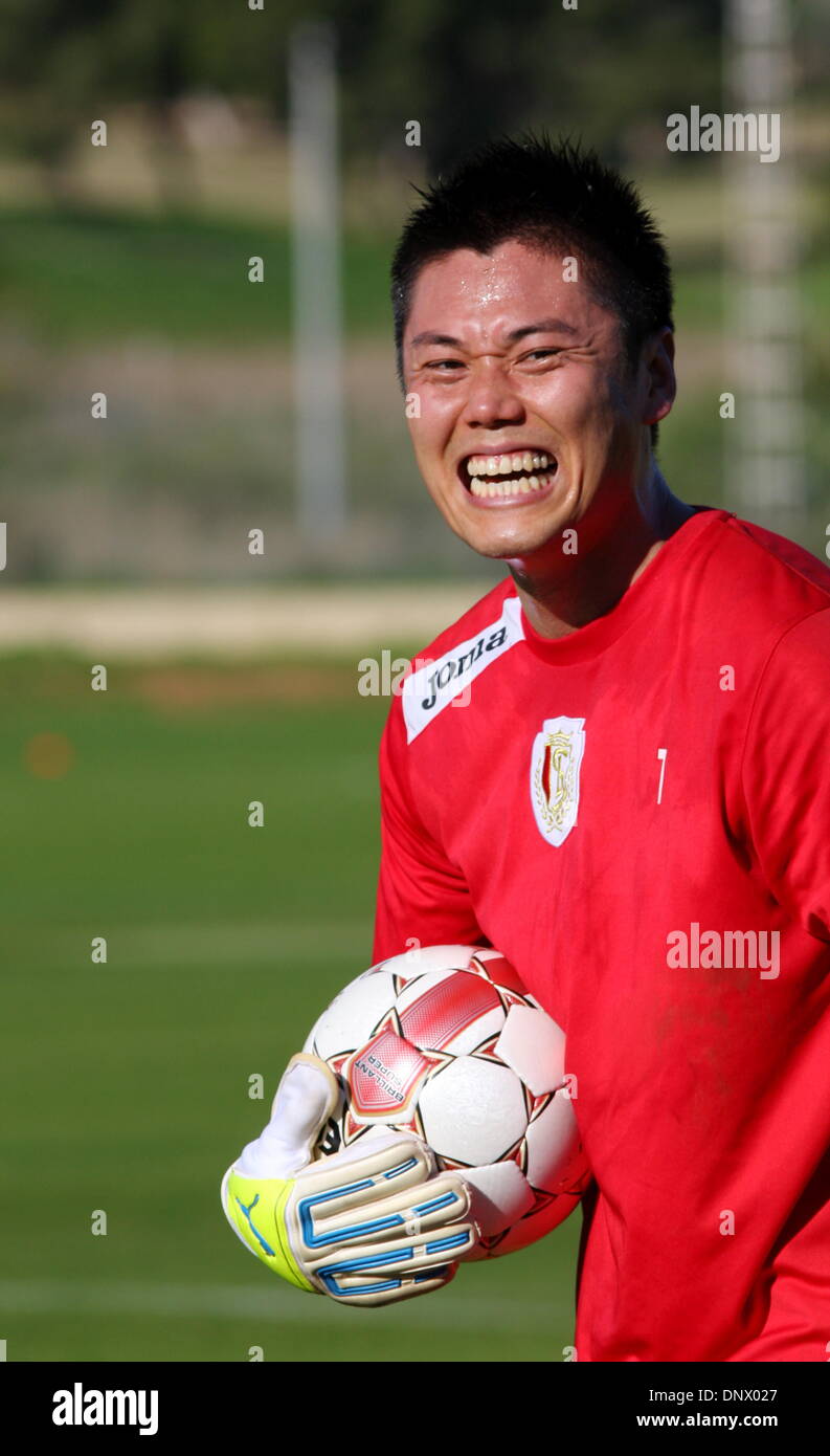 Eiji Kawashima Torhüter für Standard de Liège Stockfoto