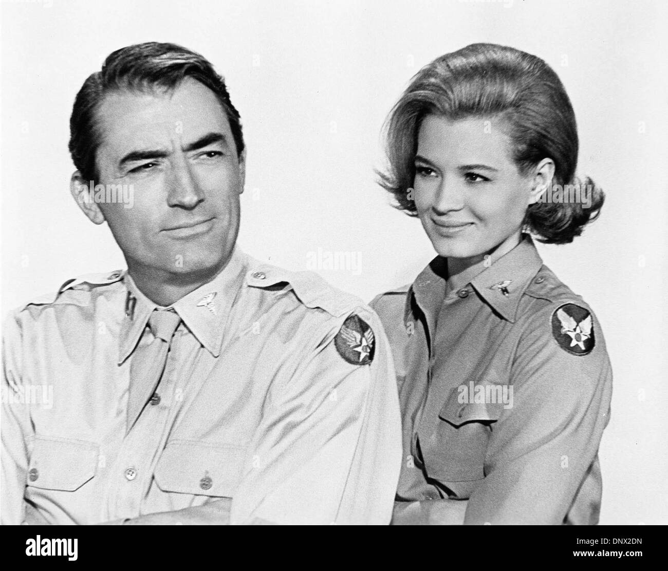 5. Juli 1963 - ANGIE DICKINSON Gregory Peck.Captain Newman, M.D. 1963.supplied von Fotos, inc. (Kredit-Bild: © Globe Photos/ZUMAPRESS.com) Stockfoto