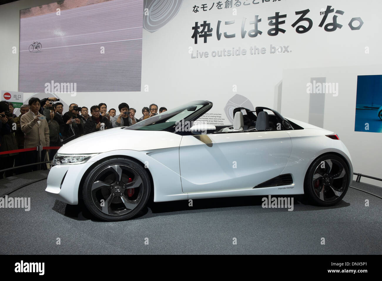 Honda S660-Konzept-Fahrzeug auf der Tokio Motor Show 2013 in Japan Stockfoto