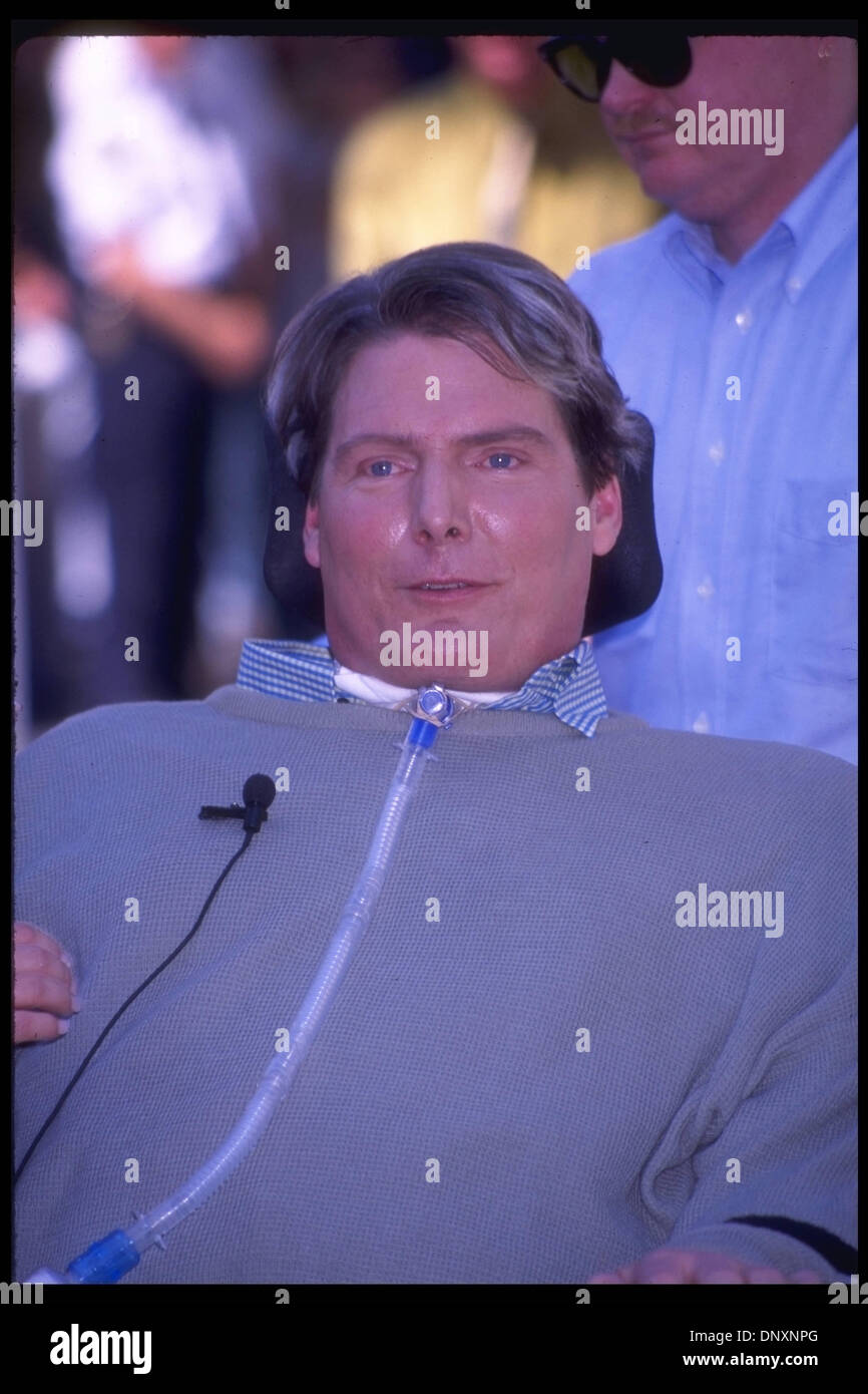 15. April 1997. Hollywood, CA, USA. Im Bild: CHRISTOPHER REEVE besucht ...