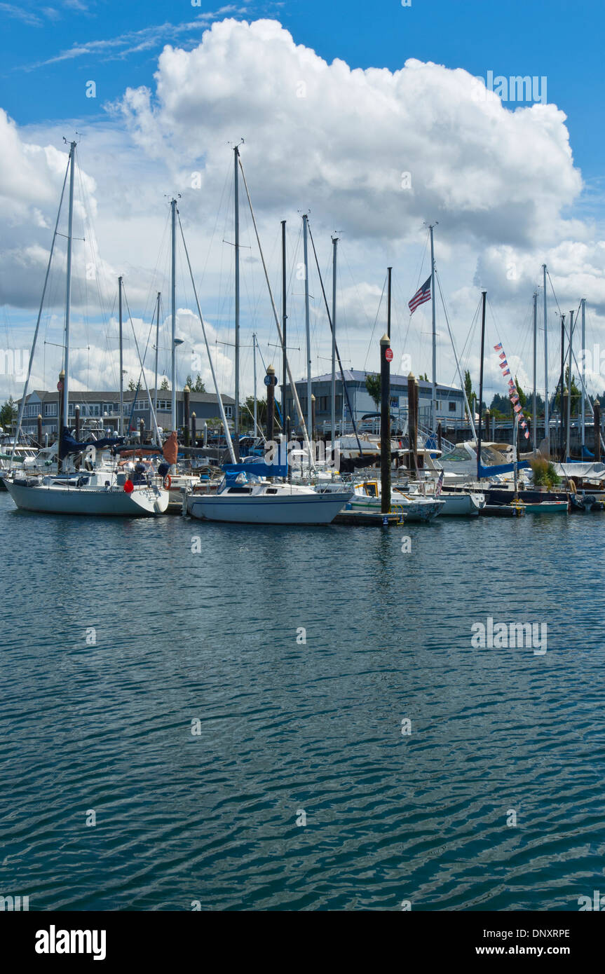 Marina in Edmonds, Washington, USA Stockfoto