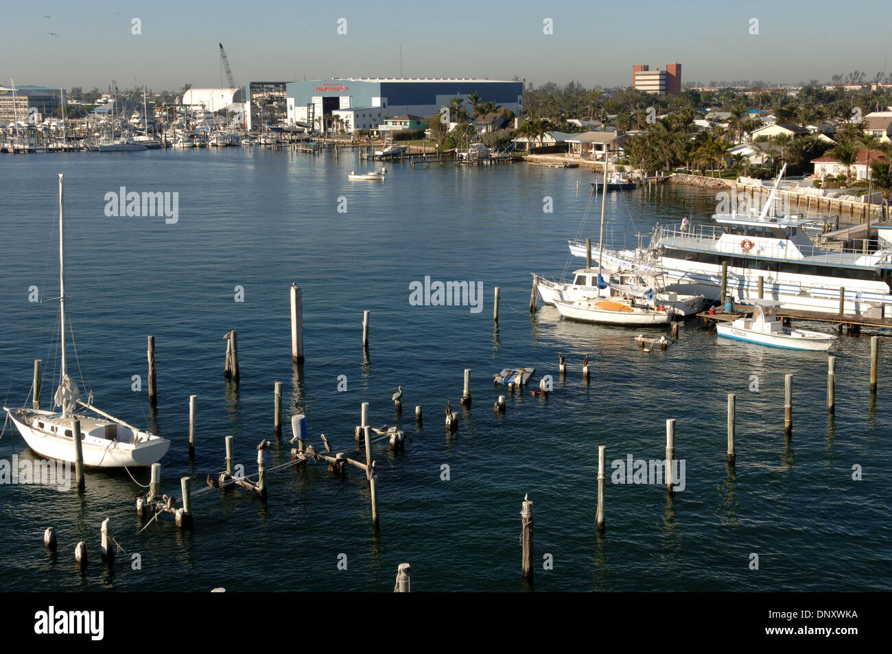 5. Januar 2006; Riviera Beach, FL, USA; Der Privatbesitz Waterfront in Riviera Beach, FL, die unter viel diskutierten Eminent Domainrecht in Florida neu entwickelt werden. Obligatorische Credit: Foto von Robin Nelson/ZUMA Press. (©) Copyright 2006 von Robin Nelson Stockfoto