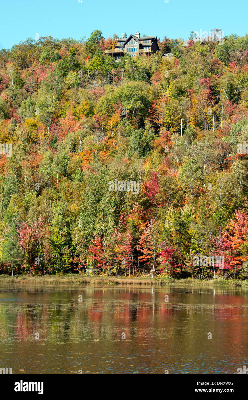 Herbstlaub Mont Tremblant Quebec Kanada Stockfoto