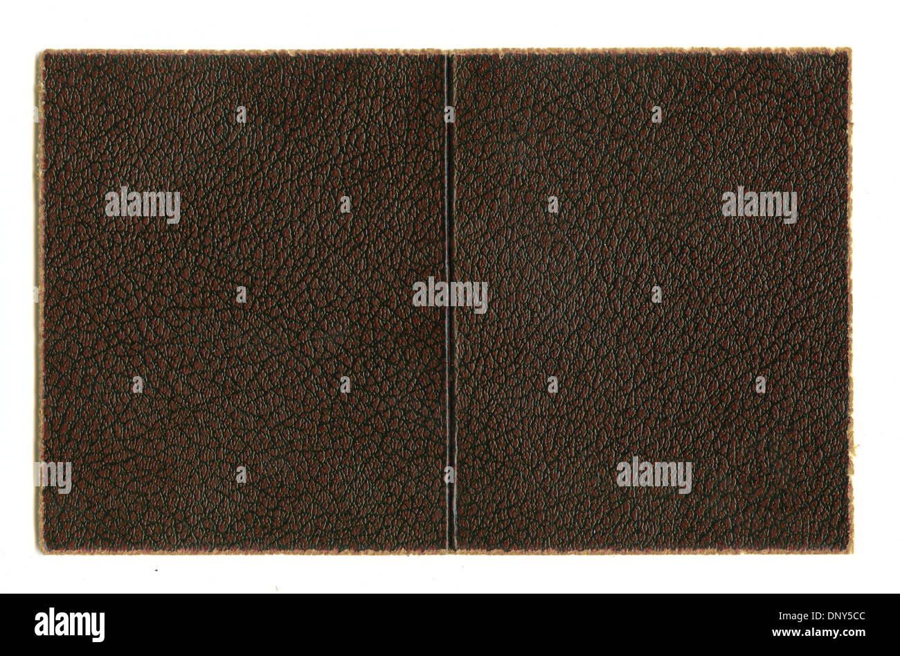 Kunstleder-Hintergrund mit Papier gesäumten Kanten Stockfoto