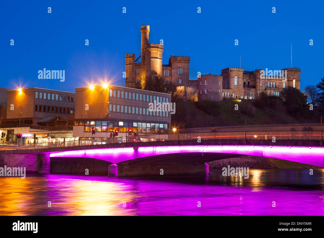 Inverness Castle, Inverness, Highlands von Schottland Stockfoto