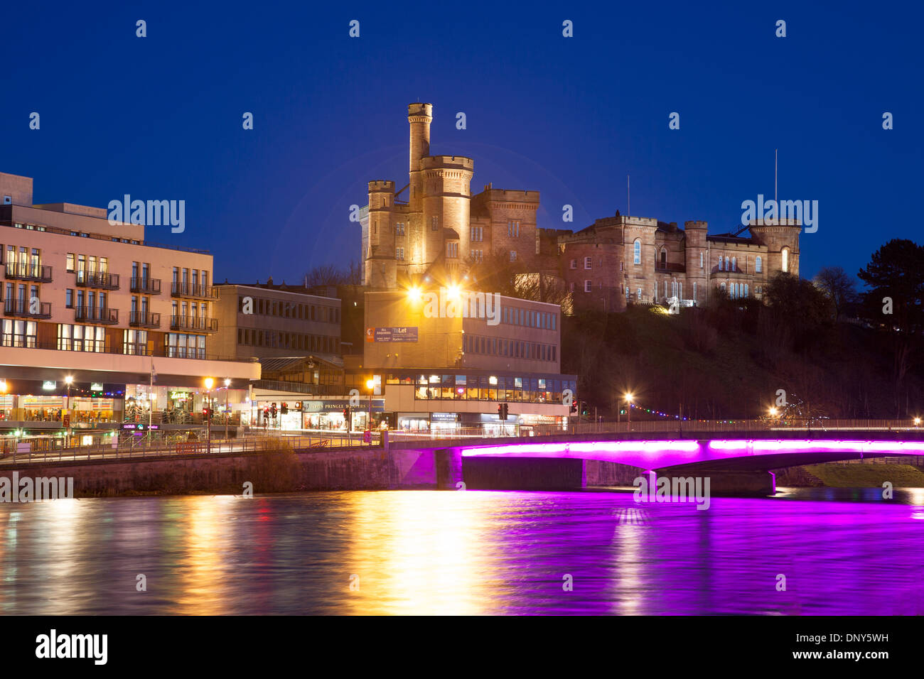 Inverness Castle, Inverness, Highlands von Schottland Stockfoto