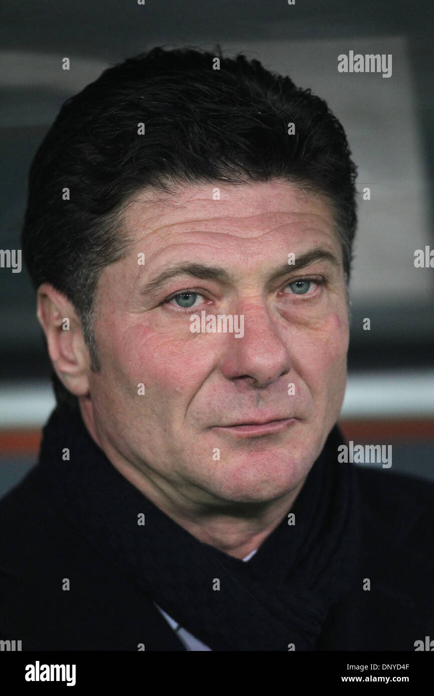 Rom, Italien. 6. Januar 2014. Olympia Stadion italienische Serie A Liga. SS Lazio gegen Inter Mailand. Walter Mazzarri, Inter-Trainer Credit: Action Plus Sport/Alamy Live News Stockfoto