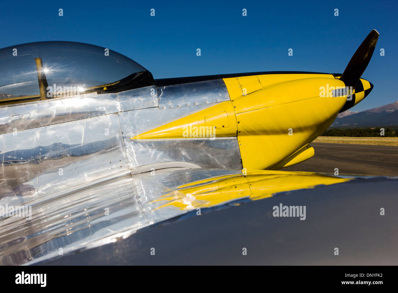Van es Aircraft RV4; Antike und moderne Flugzeuge bei den alljährlich stattfindenden Salida ArtWalk Fly-In Stockfoto