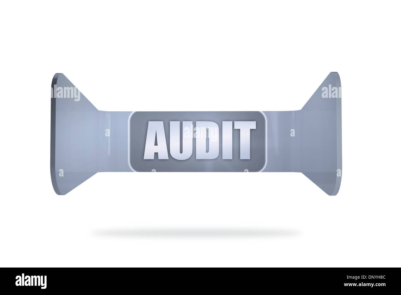 Audit-Banner auf abstrakte Bildschirm Stockfoto