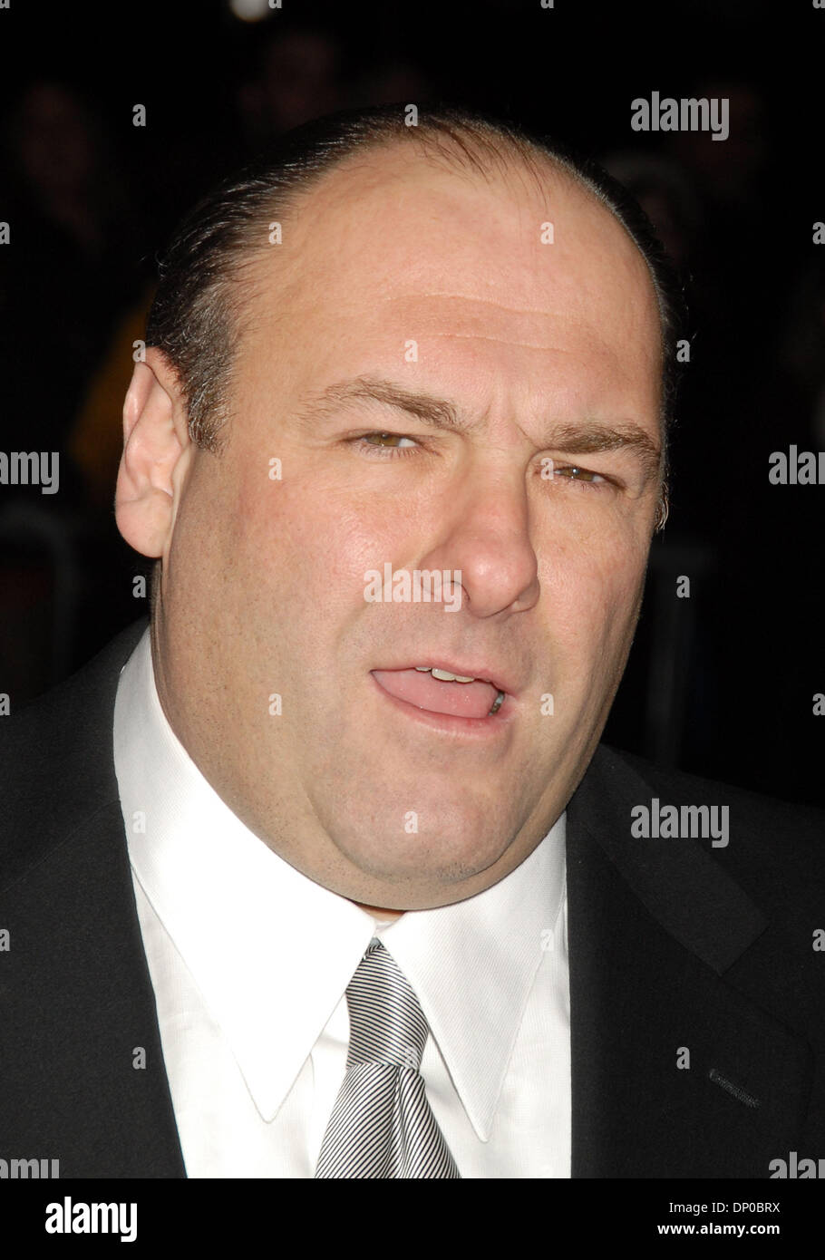7. März 2006; New York, NY, USA; JAMES GANDOLFINI bei der Premiere für die sechste Staffel der "Sopranos" im MOMA stattfand.  Obligatorische Credit: Foto von Dan Herrick/KPA/ZUMA Press. (©) Copyright 2006 von Dan Herrick Stockfoto