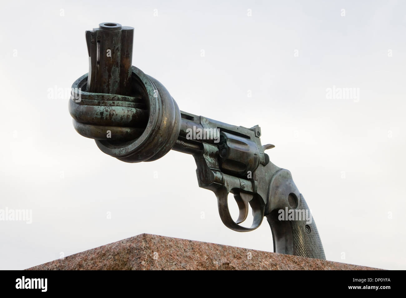 Verknoteten Gewehr Malmö. Schweden, Europa Stockfoto