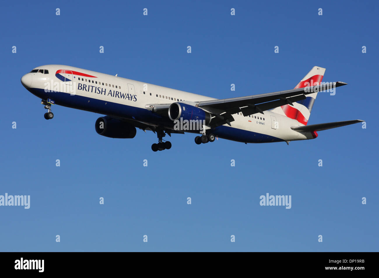 BRITISH AIRWAYS BOEING 767 Stockfoto