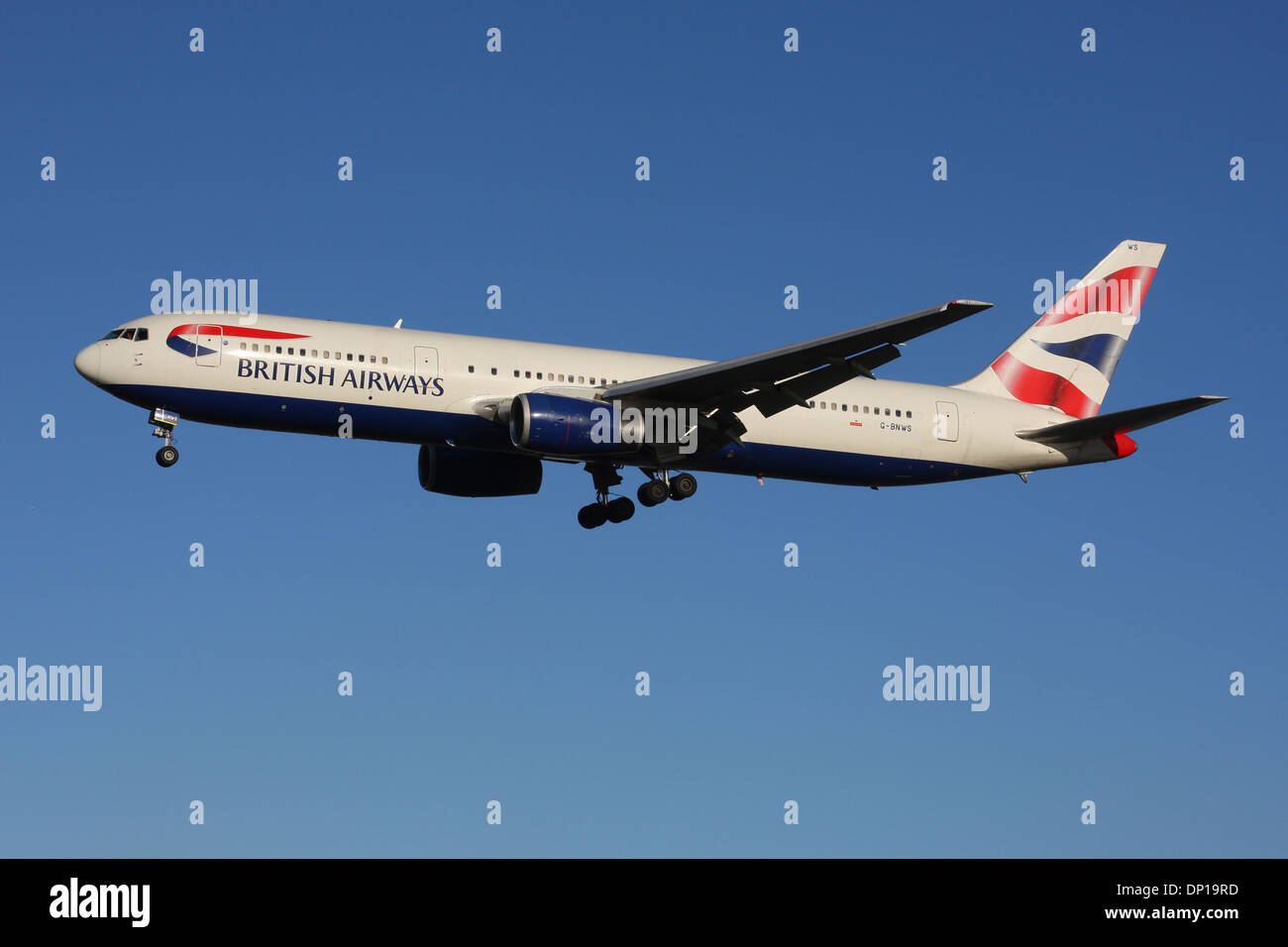 BRITISH AIRWAYS BOEING 767 Stockfoto