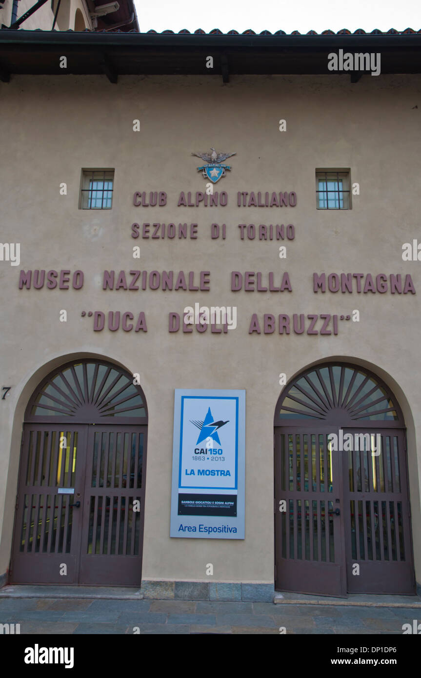 Museo Nazionale della Montagna Duca Degli Abruzzi Mountain Museum am Monte dei Cappuccini Hügel Turin Piemont Italien Stockfoto