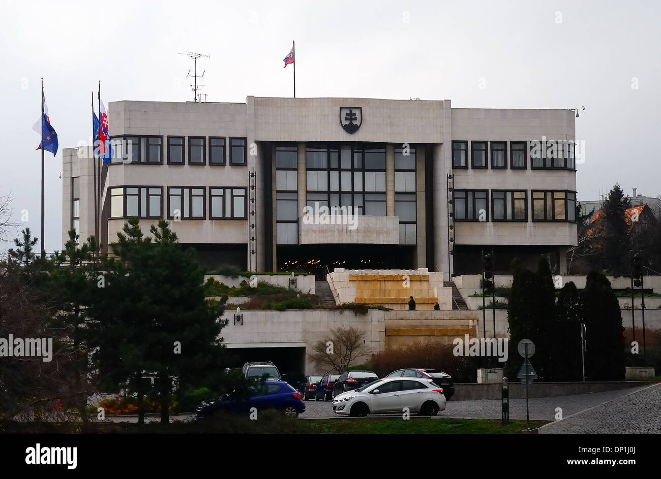 Bratislava, Slowakei. Nationalrat der Slowakischen Republik (Narodna Rada SR). Stockfoto