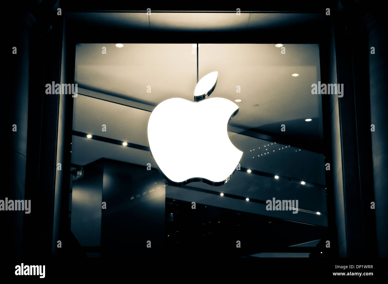 Apple Mac speichern Zeichen Stockfoto
