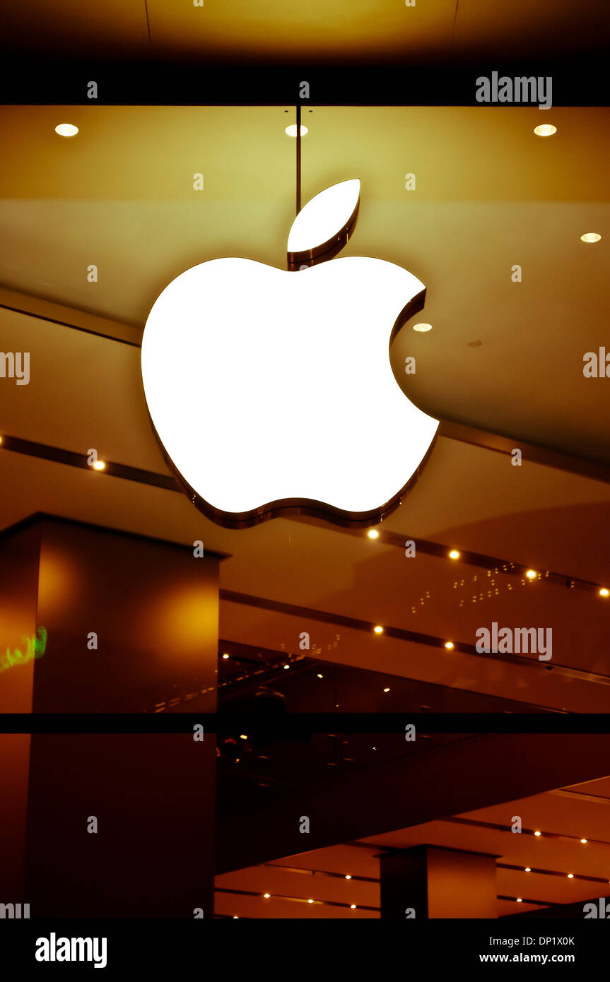 Apple Mac speichern Zeichen Stockfoto