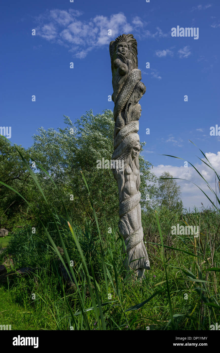 Holzskulptur, Mazurski Eden oder Masurischen Garten Eden