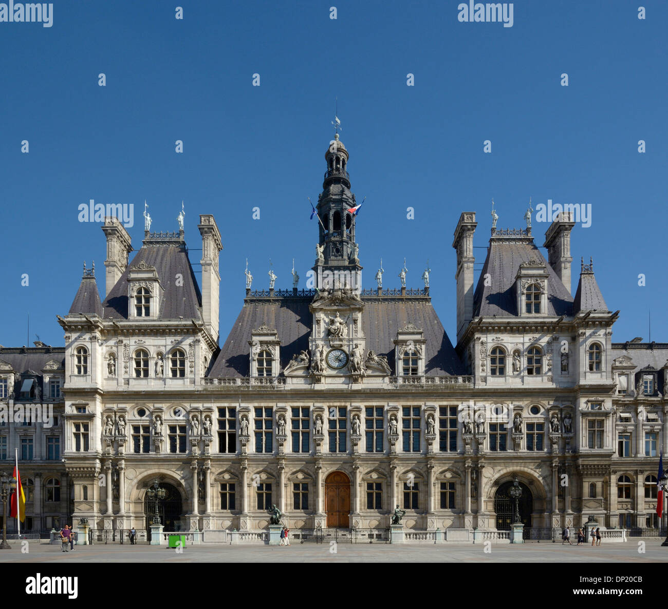 Hotel de Ville, Rathaus von Paris, Paris, Île-de-France, Frankreich Stockfoto