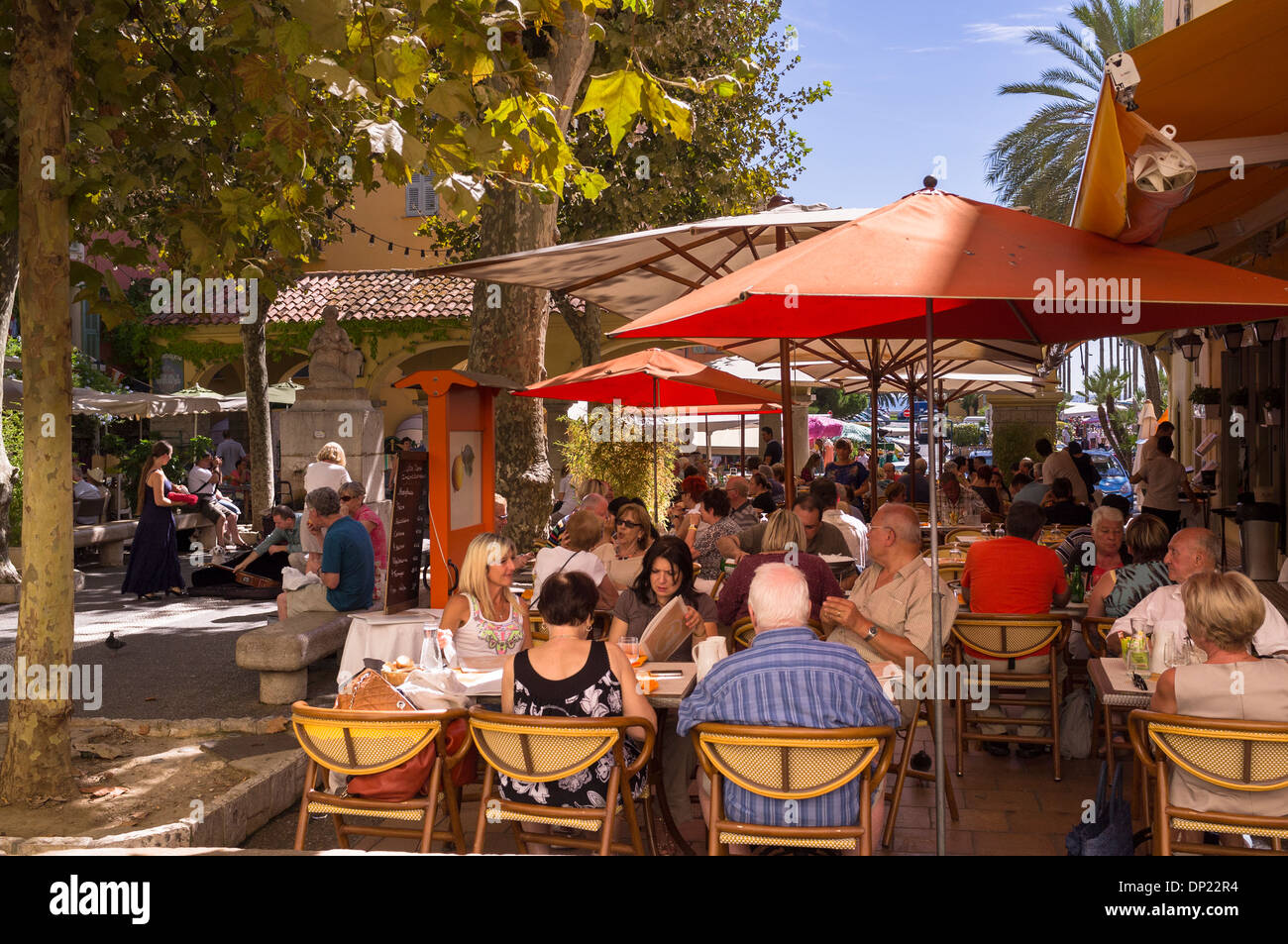 Restaurant in Menton an der Cote d ' Azure Frankreich Stockfoto