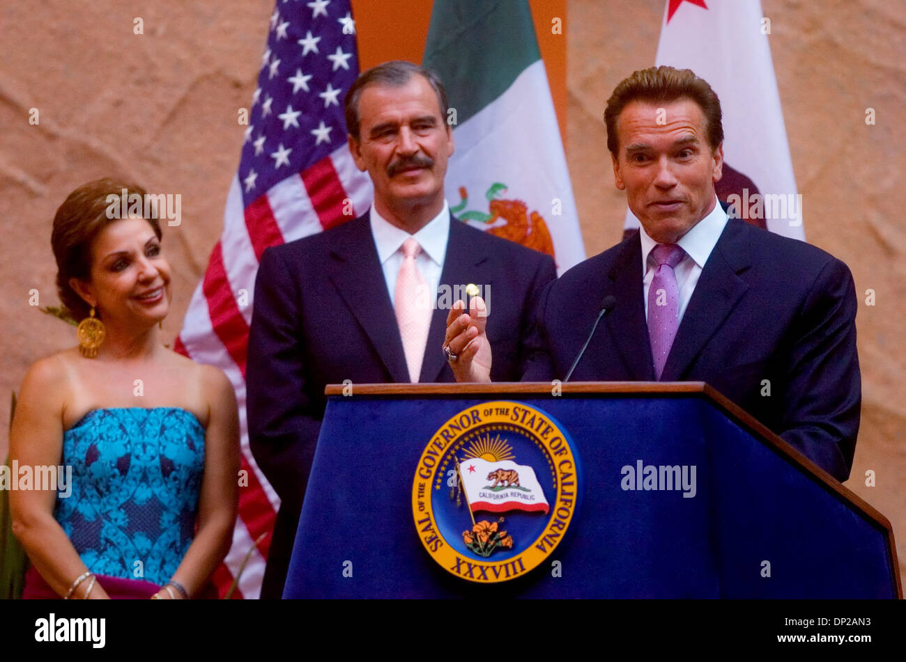 Mexican President Vicente Fox Governor Stockfotos Und Bilder Kaufen Alamy