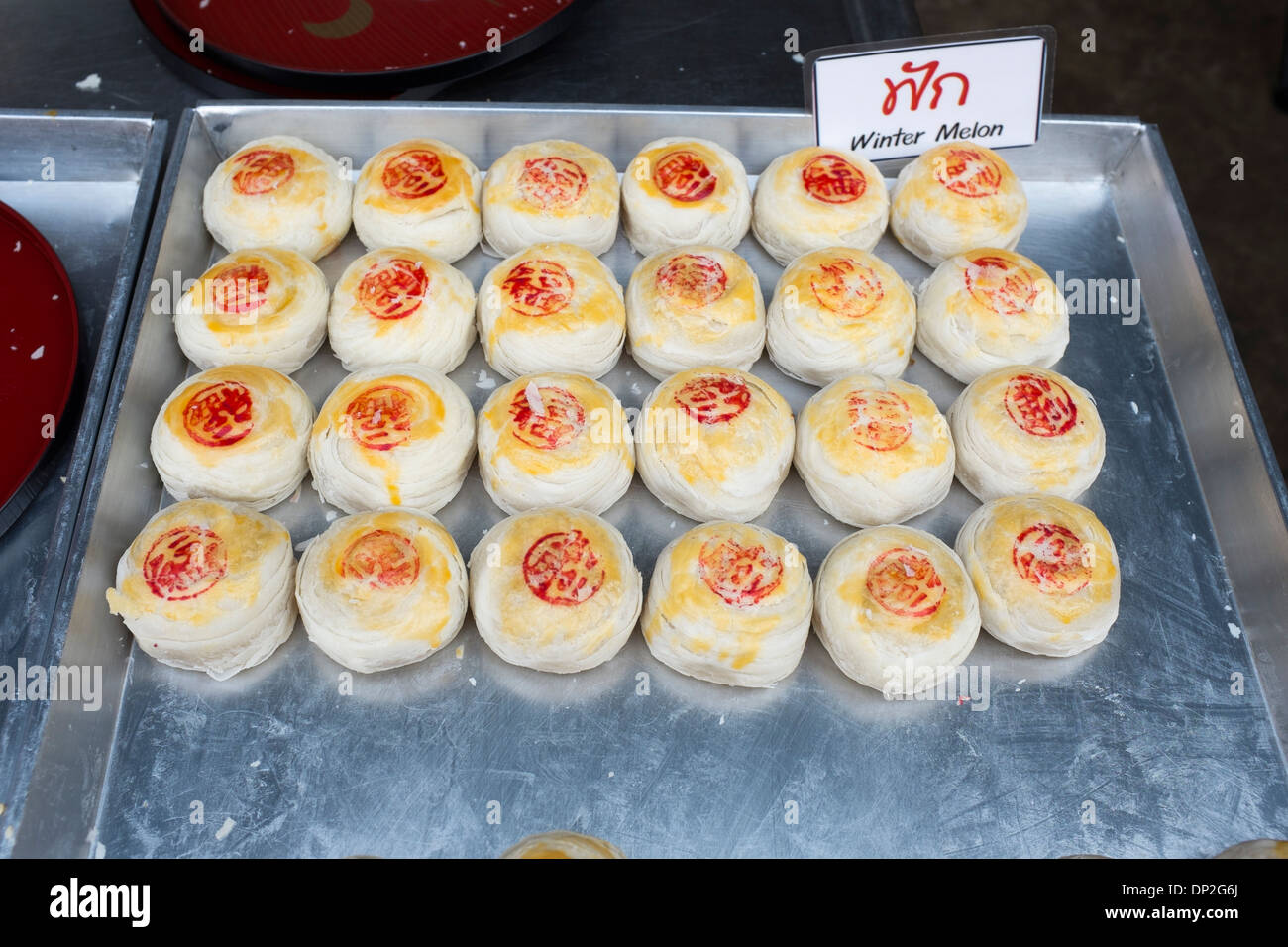 Wintermelone Kuchen Stockfoto