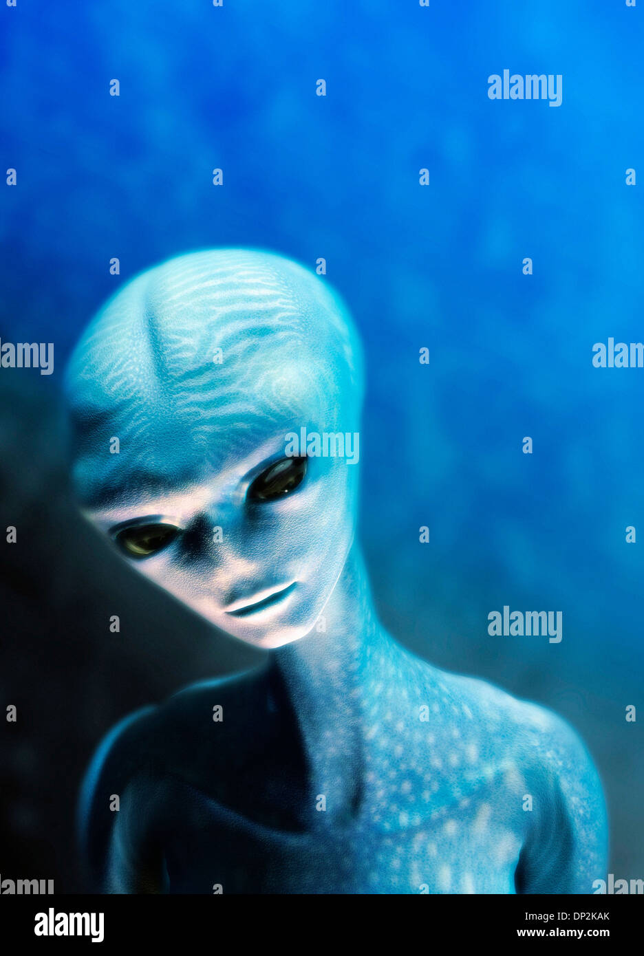 Alien, Kunstwerk Stockfoto
