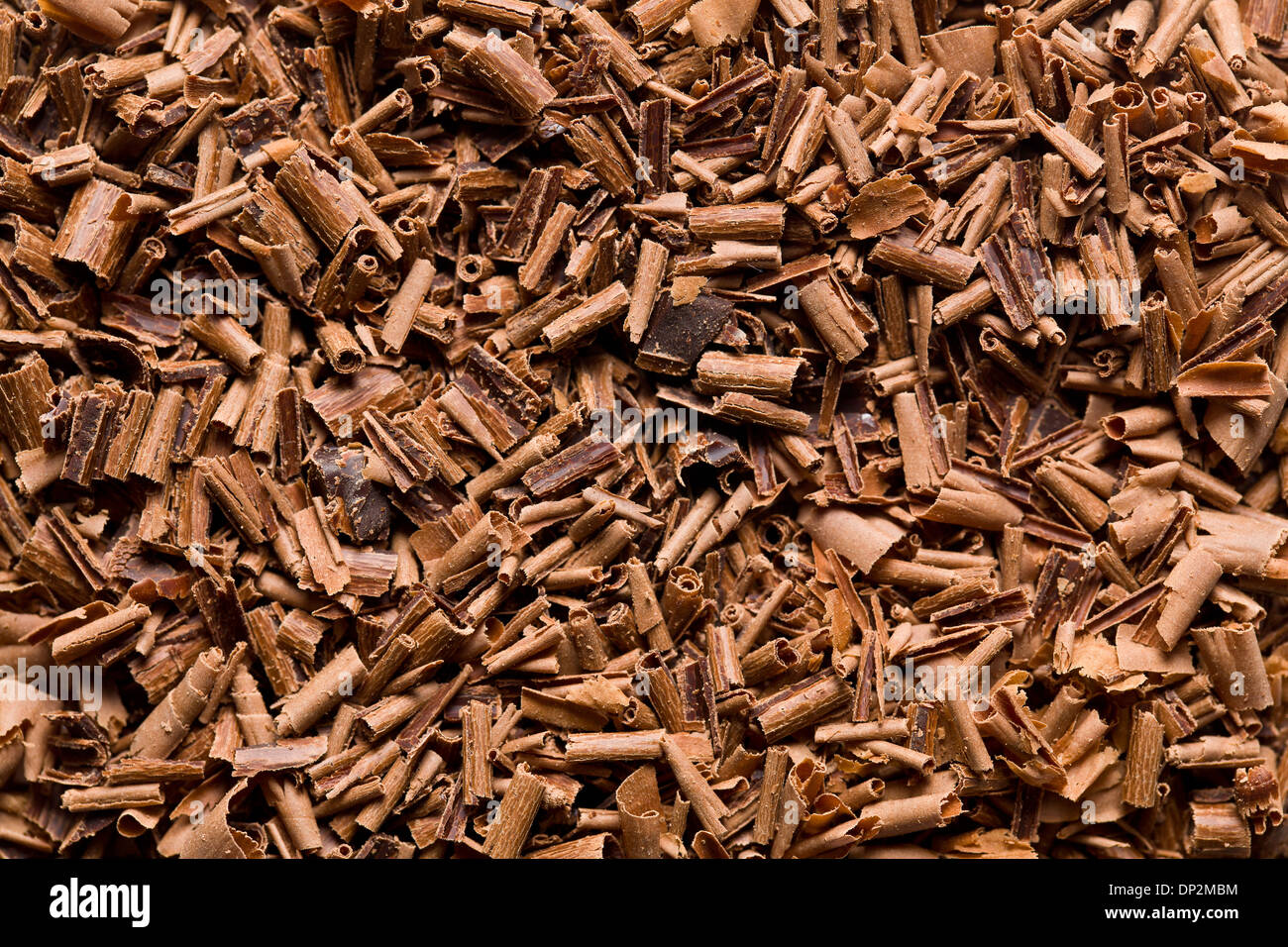 Textur von Milch Schokolade Späne Stockfoto