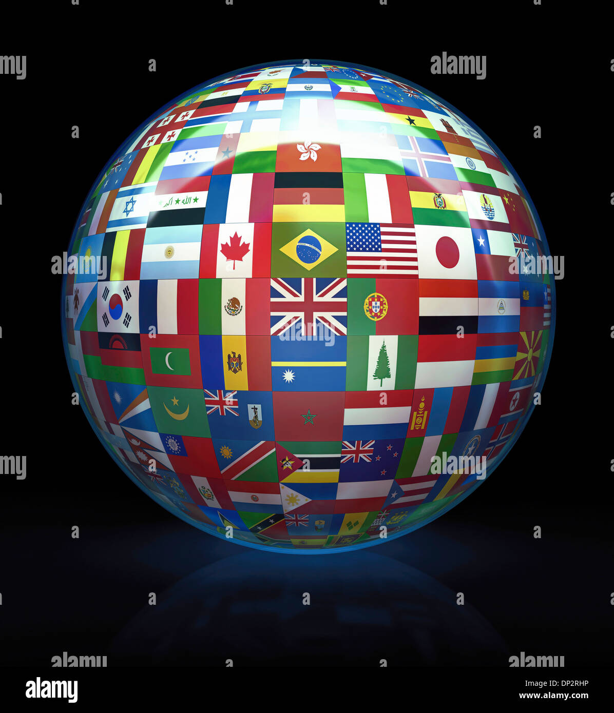 Flaggen der Welt, artwork Stockfoto