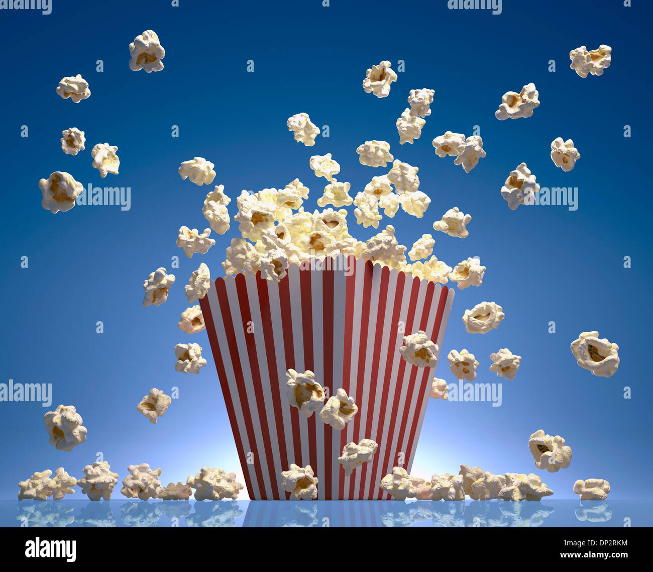 Popcorn, artwork Stockfoto