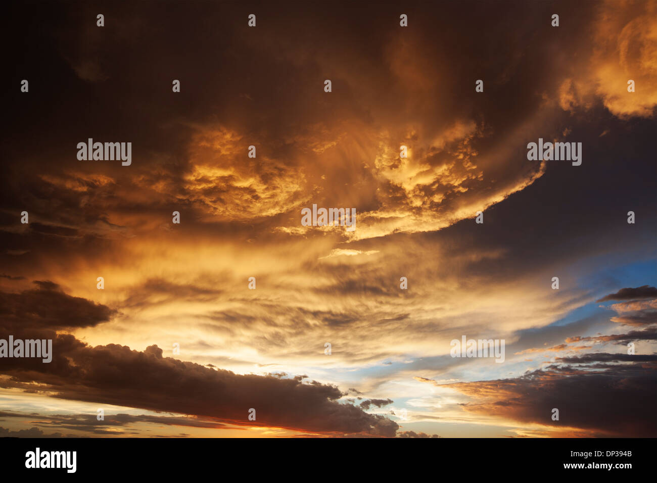 Gewitterwolken, New Mexico, USA Stockfoto