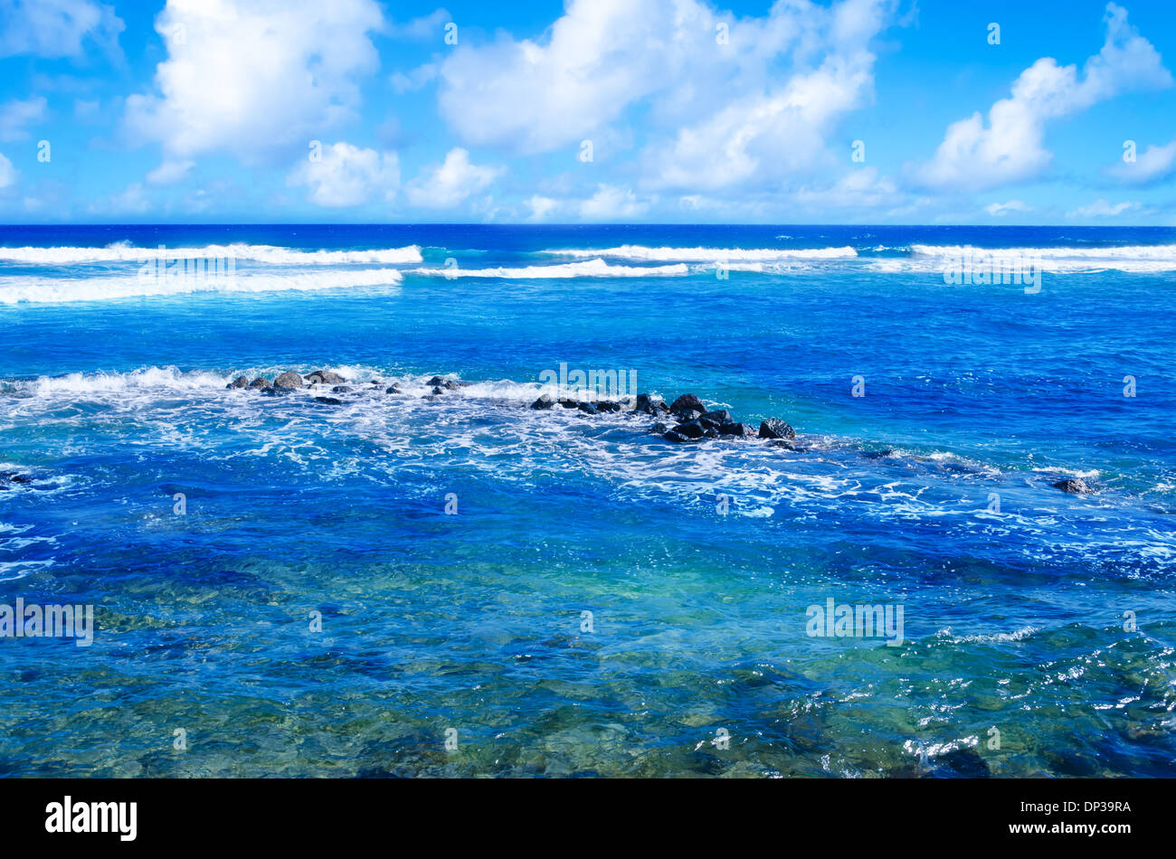 Schönen Pazifik Landschaft in Hawaii, Kauai Stockfoto