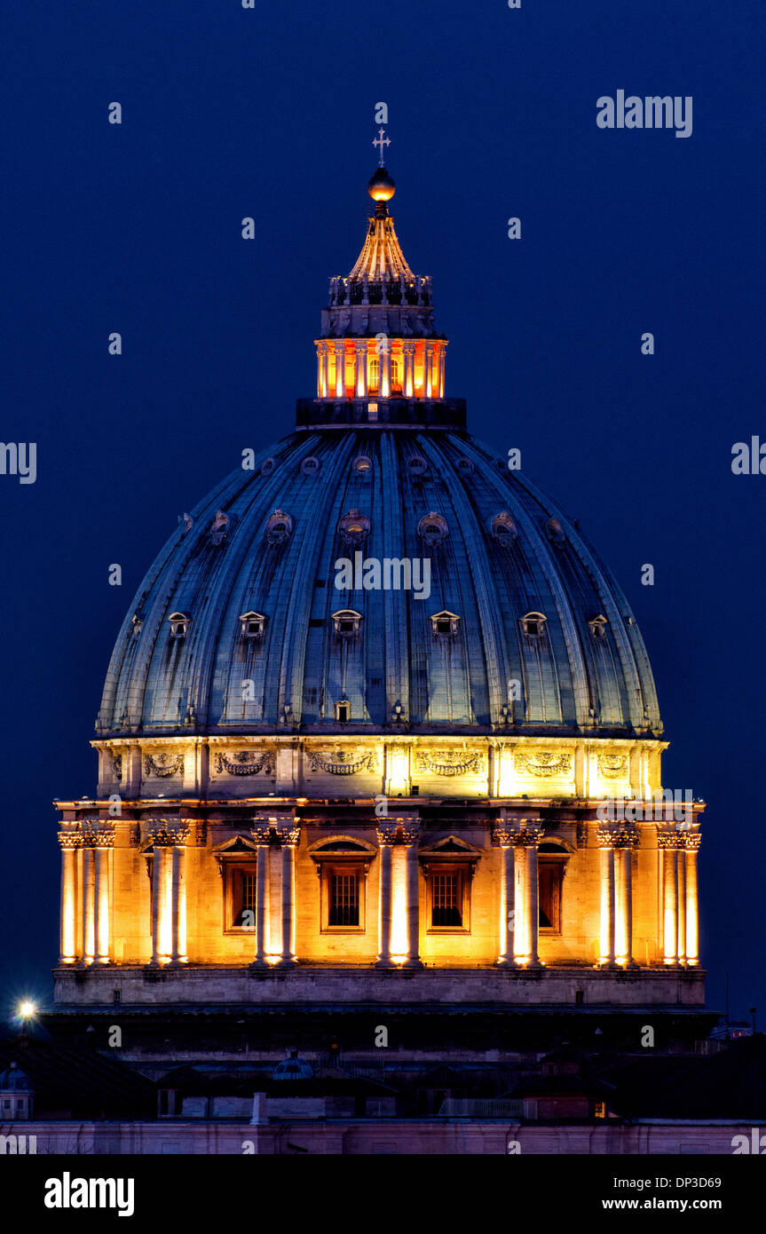 Kuppel von St. Peter Basilika, Vatikanstadt Stockfoto