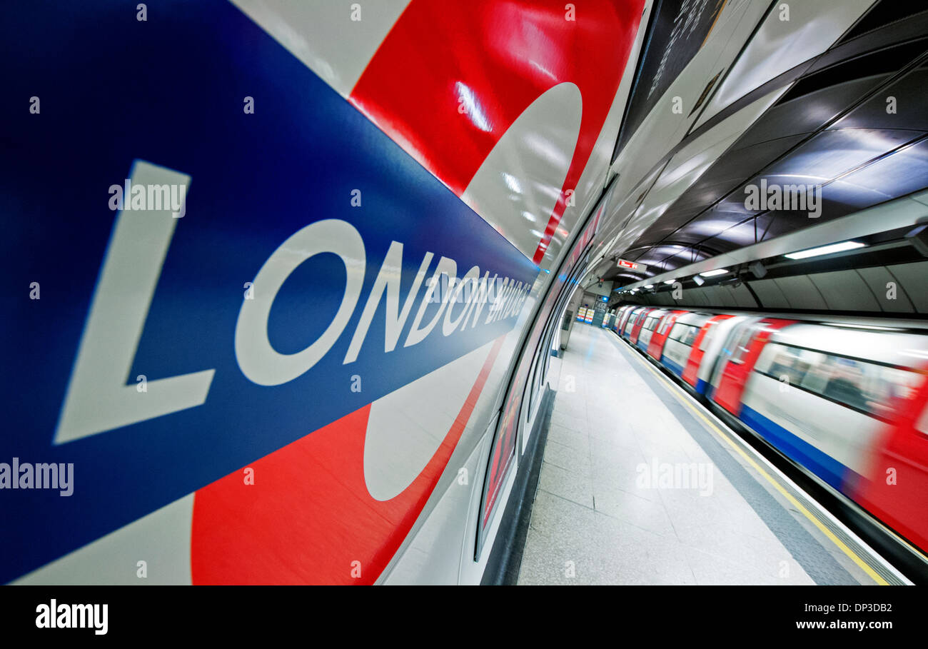 U-Bahn London Bridge Station, England UK Stockfoto