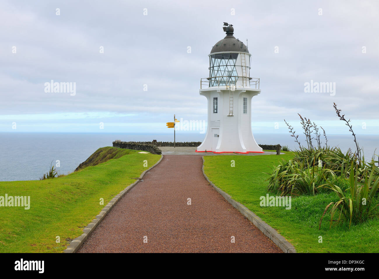 Cape Reinga Leuchtturm, Cape Reinga, Northland, Nordinsel, Neuseeland Stockfoto