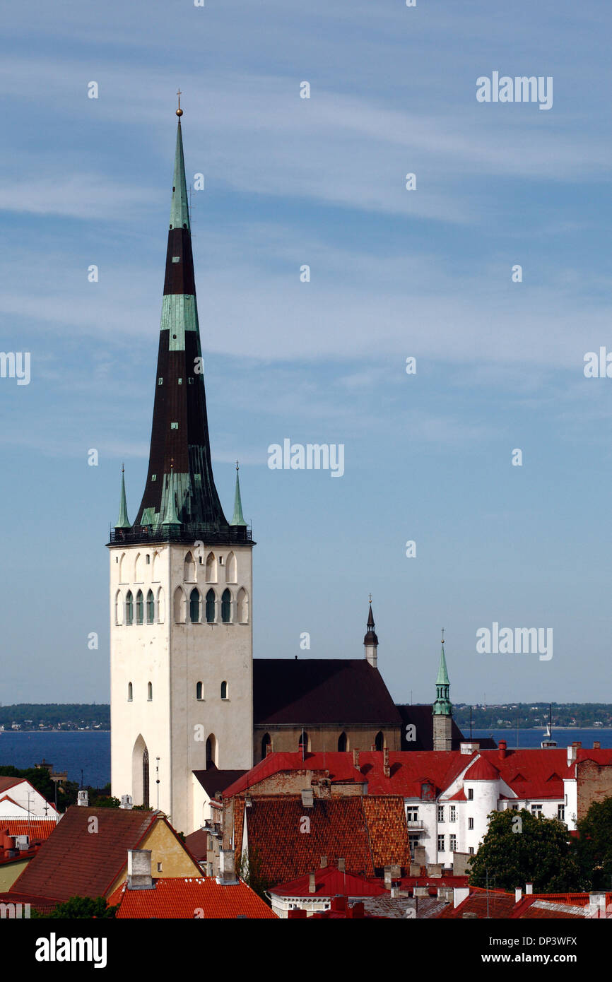 Ansicht von Baptist Church St. Olaf in der Altstadt Tallinn Estland Europa Stockfoto