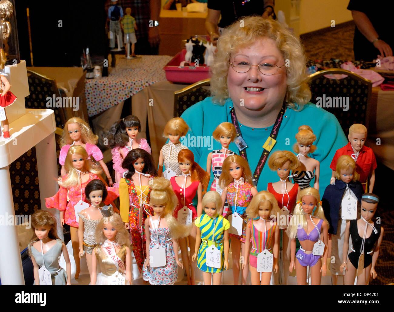 27. Juli 2006; Los Angeles, Kalifornien, USA; 2006 Barbie Puppen Sammler  Nationalkonvent tagt das Hyatt Regency Hotel in Century City, Kalifornien.  Angekündigt als die größte Sammlung von Barbie-Erinnerungsstücken in einem  Raum, treffen