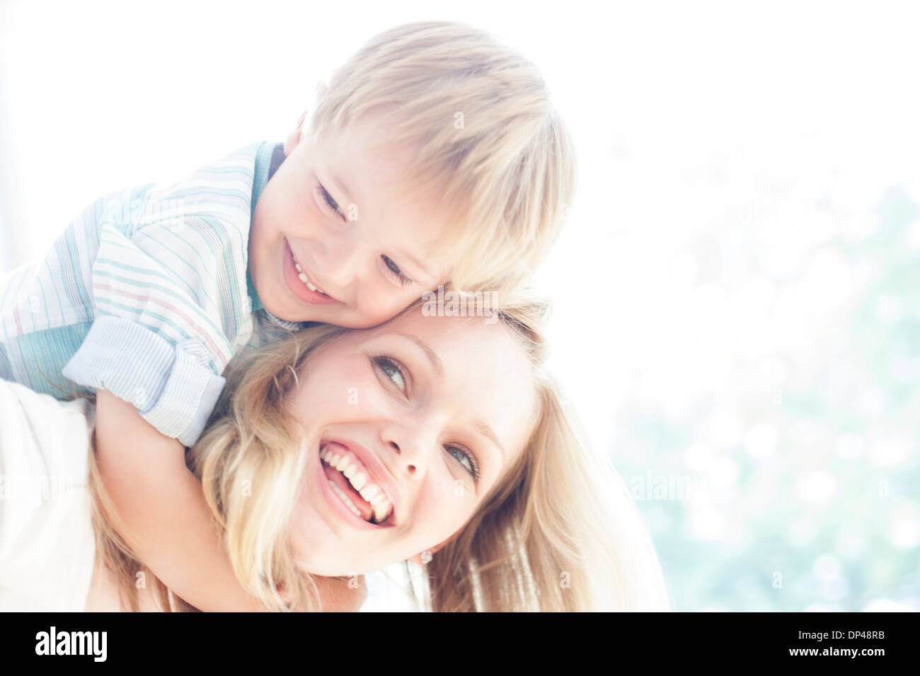 Mutter und Sohn Stockfoto