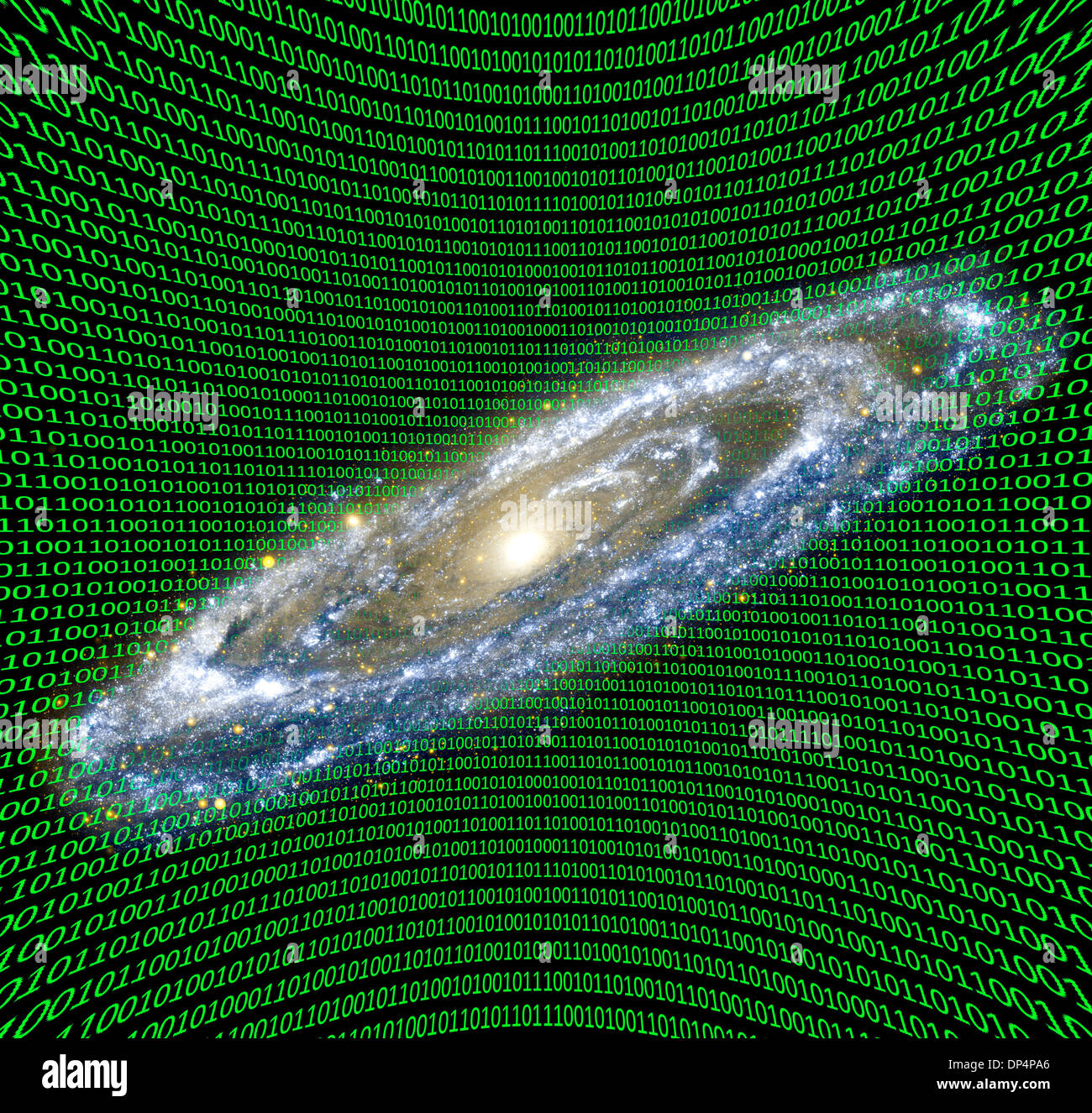 Holographische Universum, Konzeptbild Stockfoto
