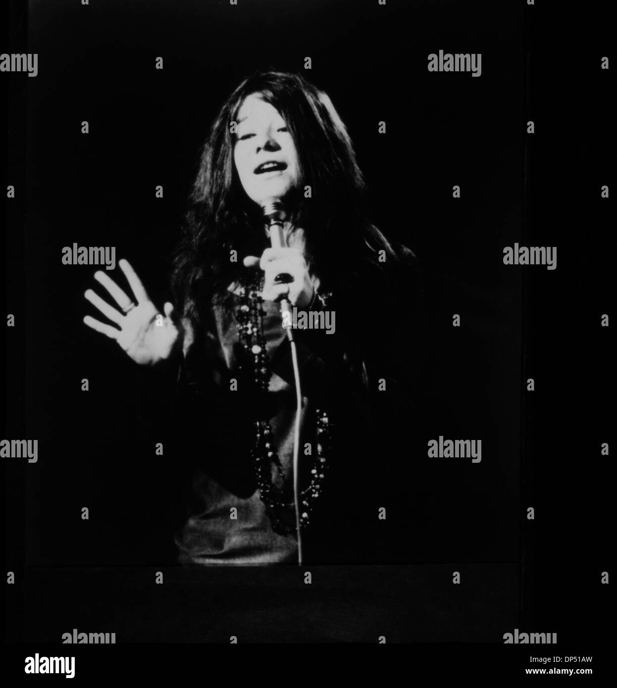 Janis Joplin (1943 – 1970), US-amerikanischer Singer-Songwriter, Performance Portrait, 1969 Stockfoto