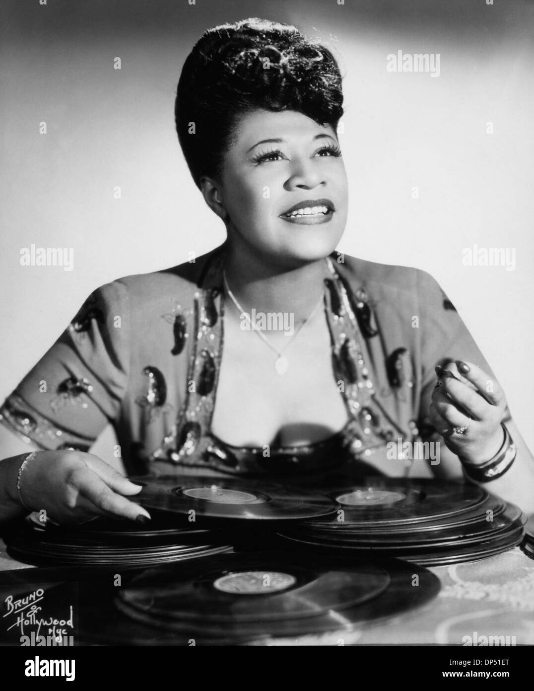 Ella Fitzgerald (1917-1996), amerikanischer Jazz- und Blues-Sänger, Portrait, ca. 1940 Stockfoto