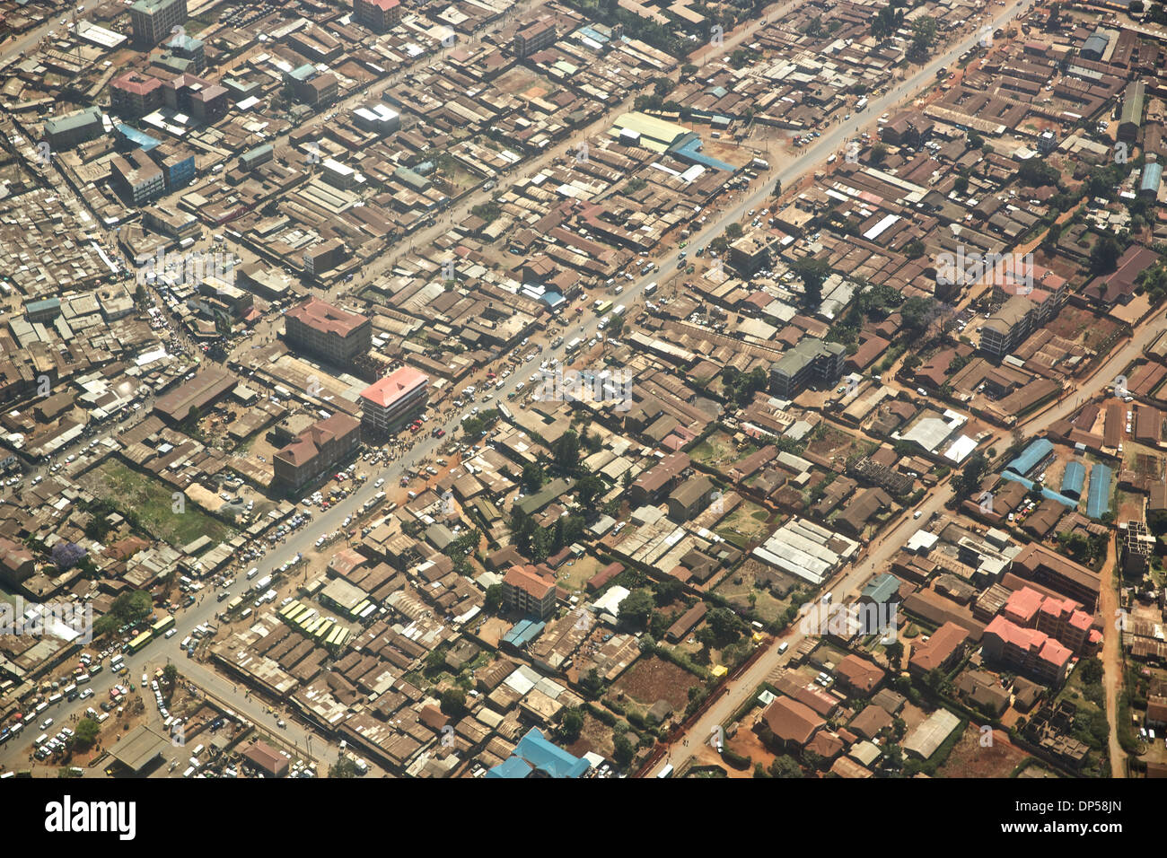 Nairobi, der Hauptstadt Kenias, Luftbild Stockfoto