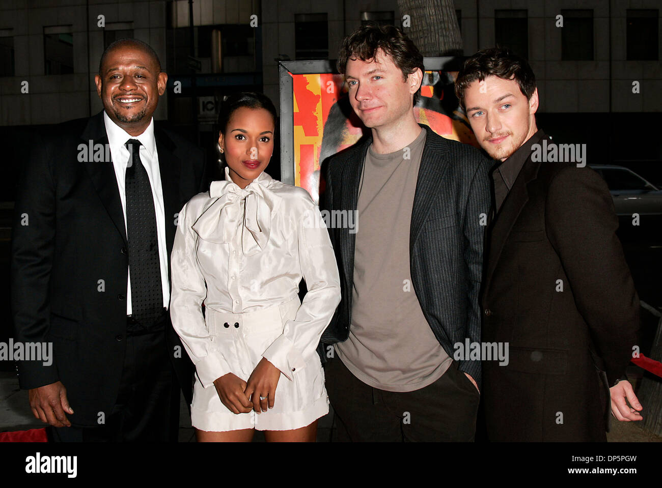 Sep 21, 2006; Beverly Hills, Kalifornien, USA; Cast FOREST WHITAKER, KERRY WASHINGTON, JAMES McAVOY & Director KEVIN MacDONALD am "The Last King Of Scotland" Los Angeles Premiere bei Bewegungen Bilder Akademietheater geführt Obligatorische Credit: Foto von Lisa O'Connor/ZUMA Press. (©) Copyright 2006 von Lisa O'Connor Stockfoto